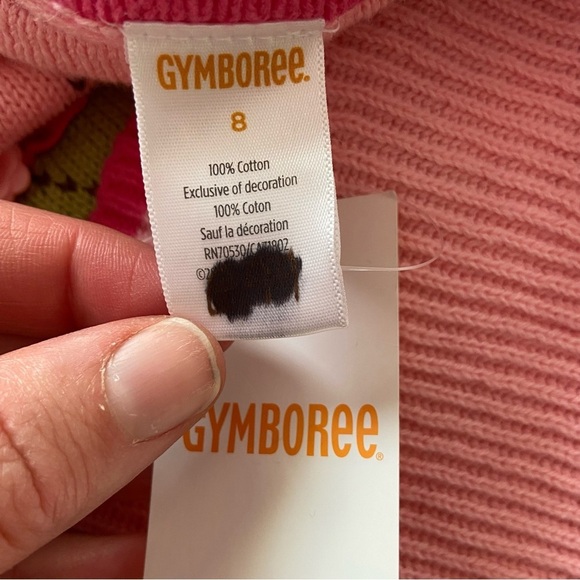 Gymboree New With Tag Pink Argyle 100% Cotton Knit Dress Child Size 9 - Picture 9 of 11